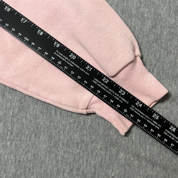 Vtg 1986 Hanes Ski Club Screen Print Pink Sweatshirt | Size XL | Made in USA - Picture 10 of 13